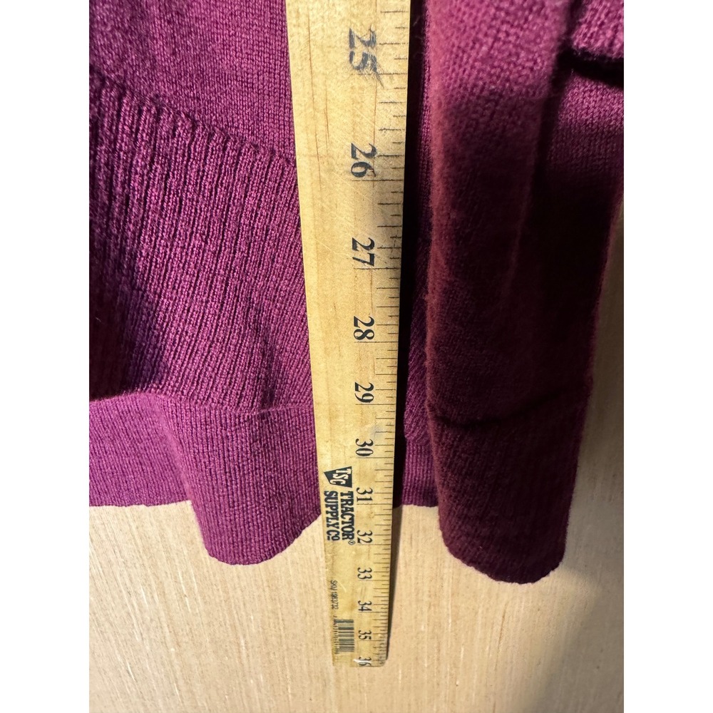 Eileen Fisher Womens S Purple Merino Wool Oversized Tunic Sweater Italian Yarn - Picture 2 of 7